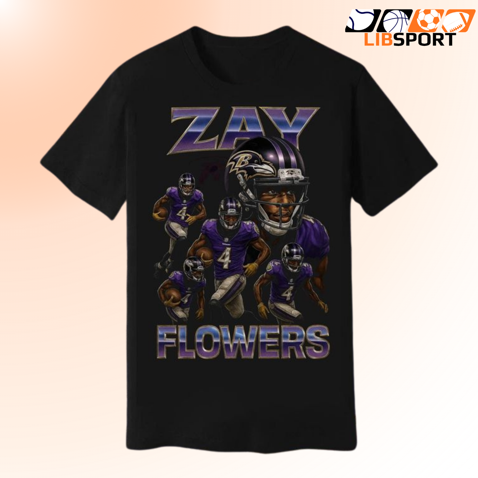 Baltimore Ravens Zay Flowers T-Shirt, Game Day Fan Shirt